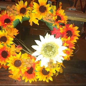 Hand crafted Sunflower wreath